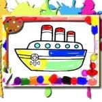 Boats Coloring Book