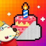 Wolfoo Birthday Pixel Art